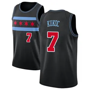 Men's Toni Kukoc Chicago Bulls Nike Swingman Black 2018/19 Jersey - City Edition