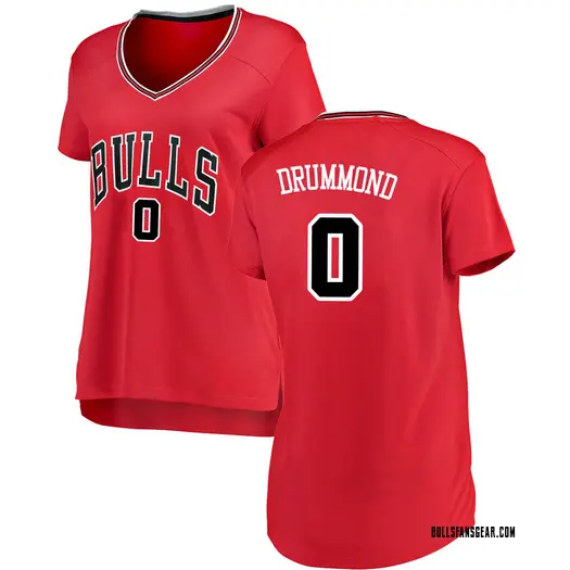 Women's Andre Drummond Chicago Bulls Fanatics Branded Swingman Red Jersey - Icon Edition