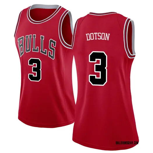 Women's Devon Dotson Chicago Bulls Nike Swingman Red Jersey - Icon Edition